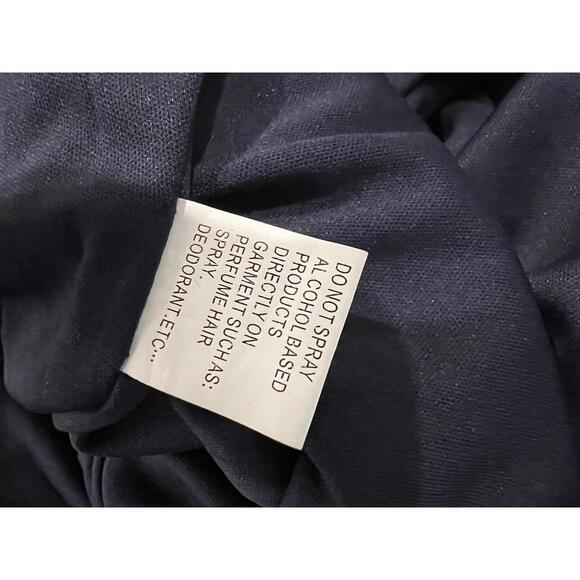 $348 Ieena Mac Duggal NWT Ruffled One Shoulder Draped Gown in Midnight Size 2 - Picture 8 of 9